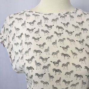 H&M Tops - Zebra Shirt H&M Tops - Zebra Shirt